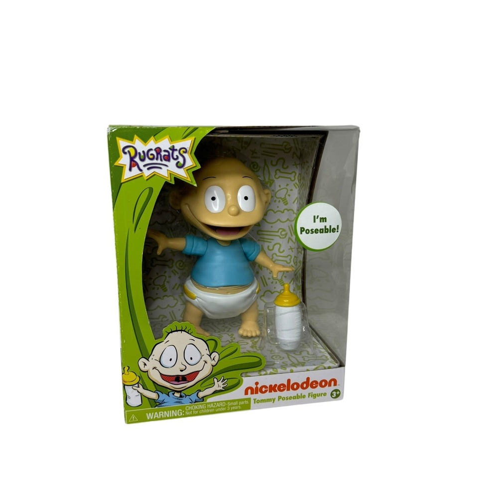 2017 Just Play Nickelodeon Rugrats Poseable Tommy Figure W/ Bottle NEW